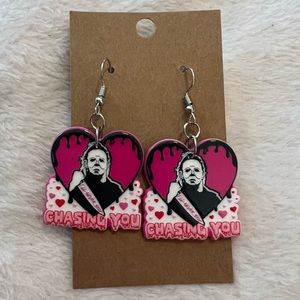 Michael Myers Halloween horror movie earrings